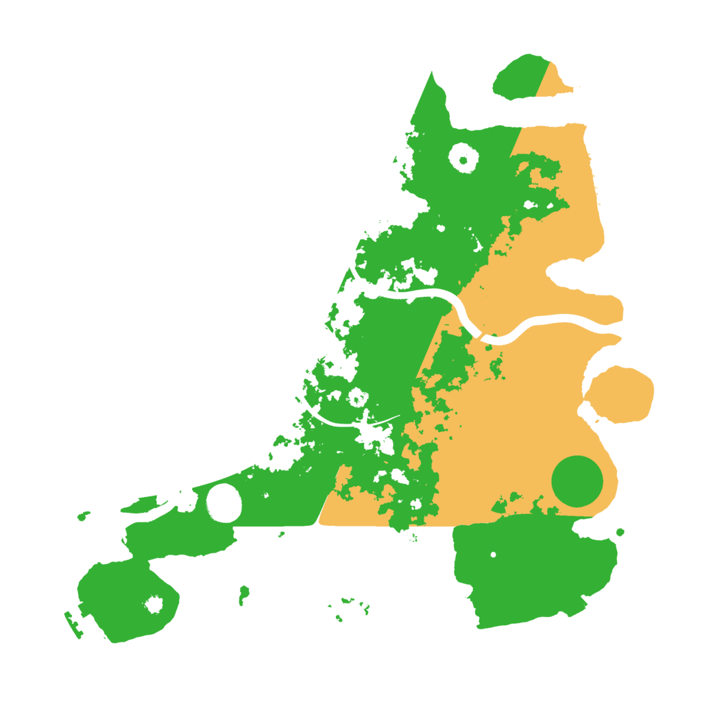 Biome Rust Map: Procedural Map, Size: 3600, Seed: 96511313