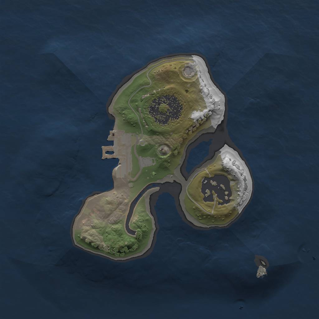 Rust Map: Procedural Map, Size: 1500, Seed: 1968099237, 4 Monuments