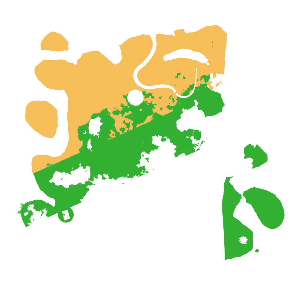 Biome Rust Map: Procedural Map, Size: 3500, Seed: 609682129