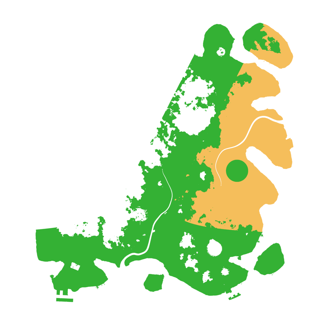 Biome Rust Map: Procedural Map, Size: 3800, Seed: 45336754