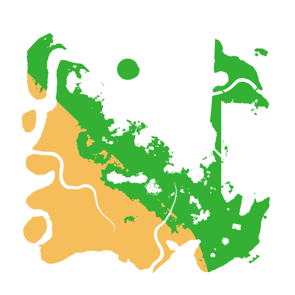 Biome Rust Map: Procedural Map, Size: 3700, Seed: 2067438