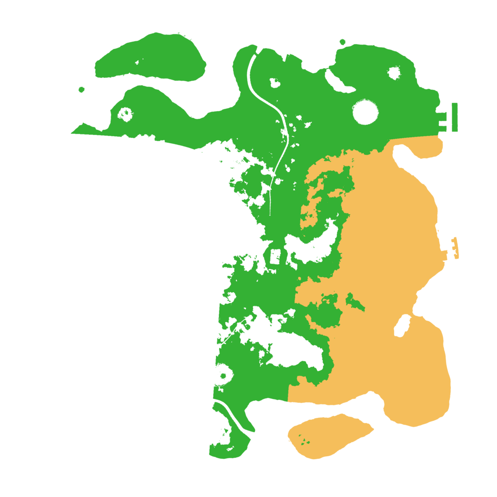 Biome Rust Map: Procedural Map, Size: 3499, Seed: 376155900