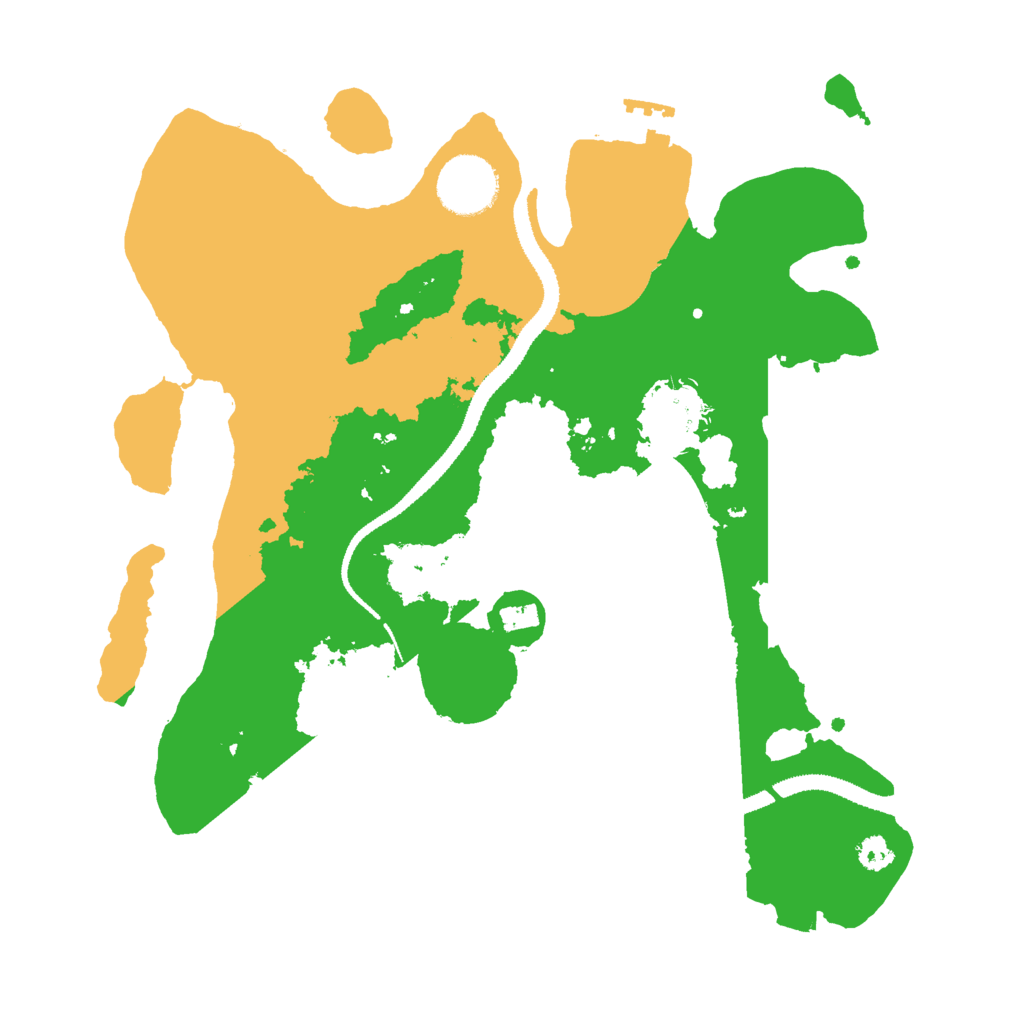 Biome Rust Map: Procedural Map, Size: 3000, Seed: 161715377