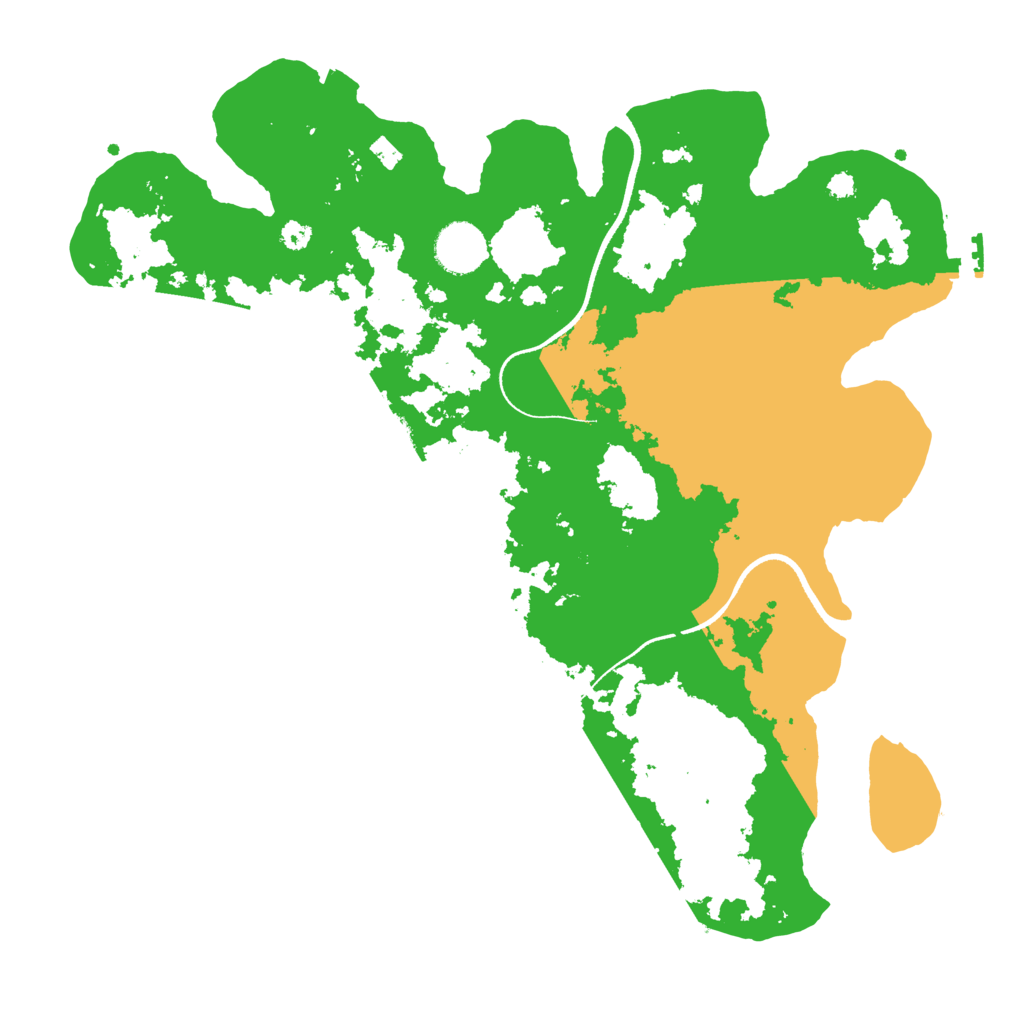 Biome Rust Map: Procedural Map, Size: 3500, Seed: 615068426