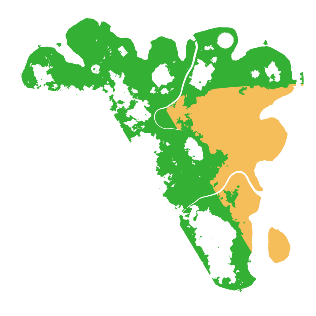 Biome Rust Map: Procedural Map, Size: 3500, Seed: 615068426