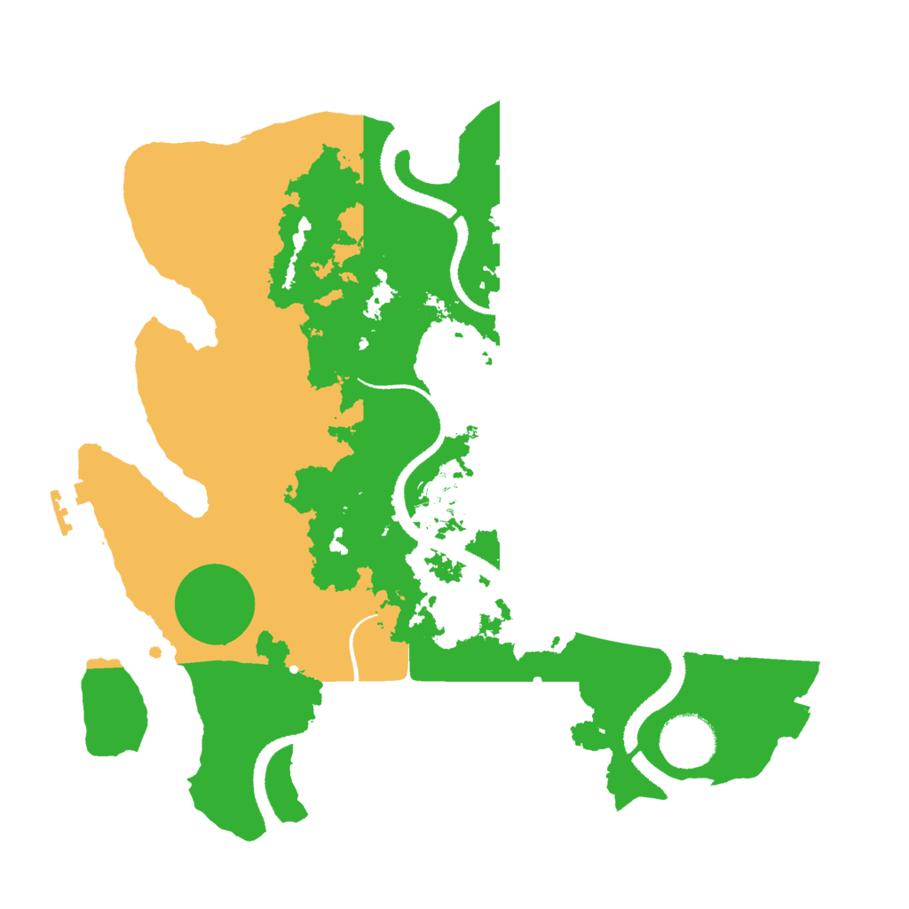 Biome Rust Map: Procedural Map, Size: 3000, Seed: 1329070061