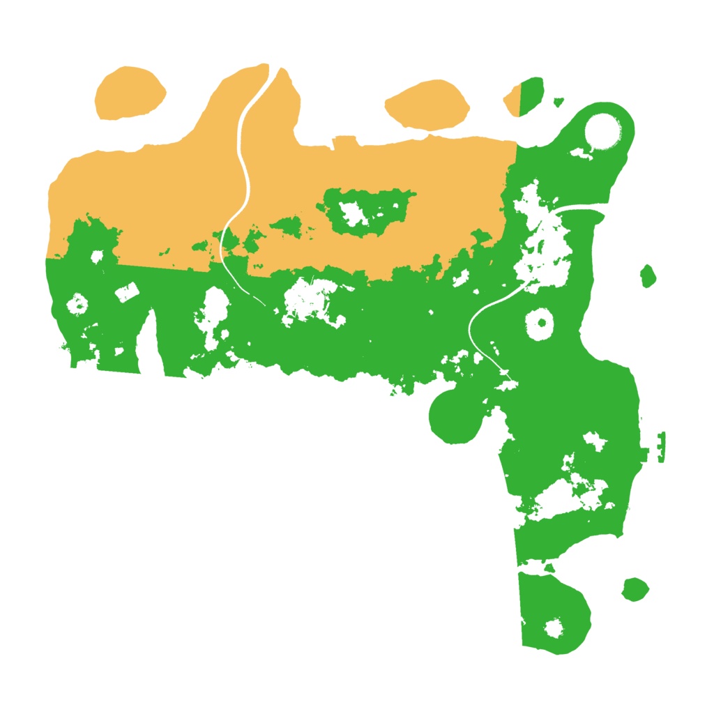 Biome Rust Map: Procedural Map, Size: 3500, Seed: 114065921