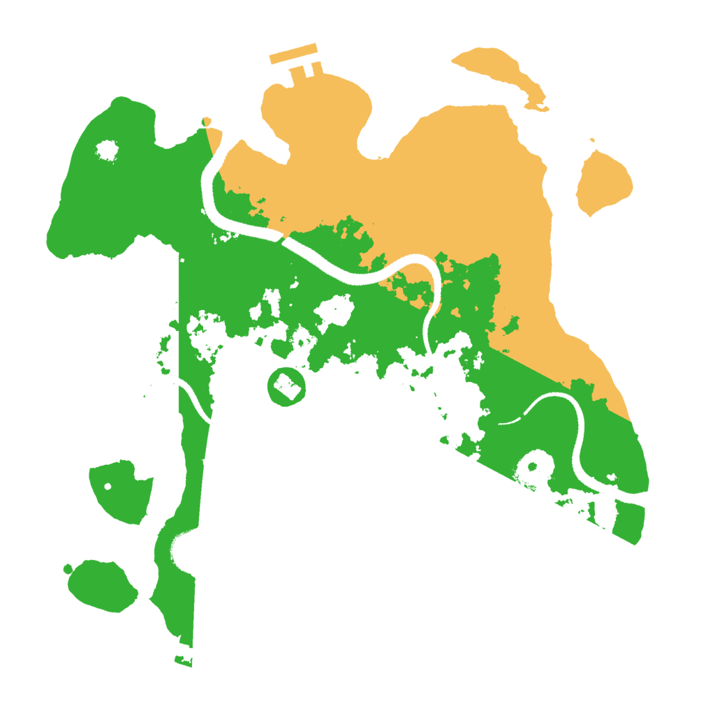 Biome Rust Map: Procedural Map, Size: 3000, Seed: 7438925