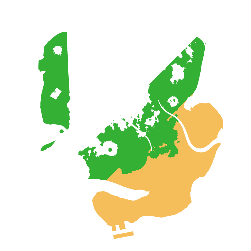 Biome Rust Map: Procedural Map, Size: 2500, Seed: 6947