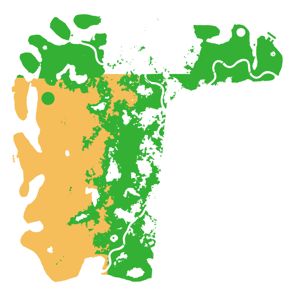 Biome Rust Map: Procedural Map, Size: 6000, Seed: 1021