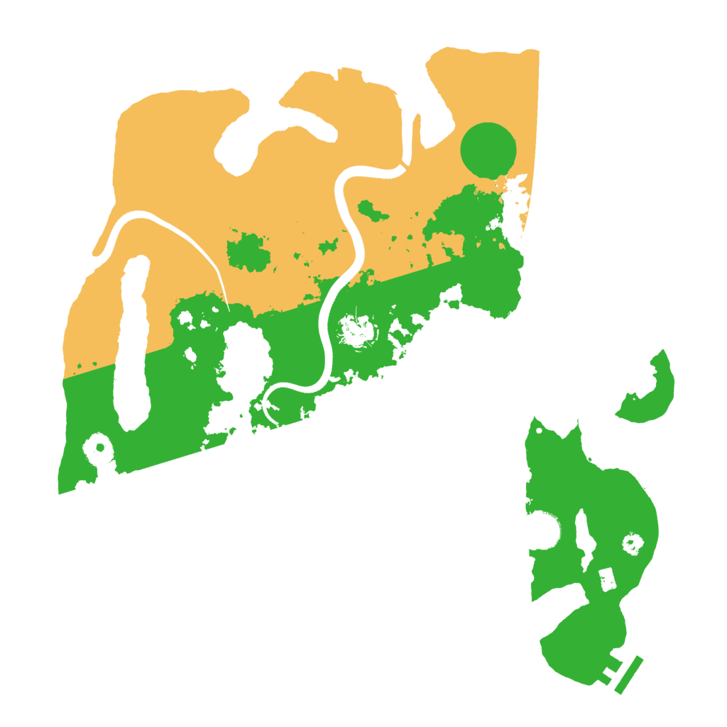 Biome Rust Map: Procedural Map, Size: 3500, Seed: 810874