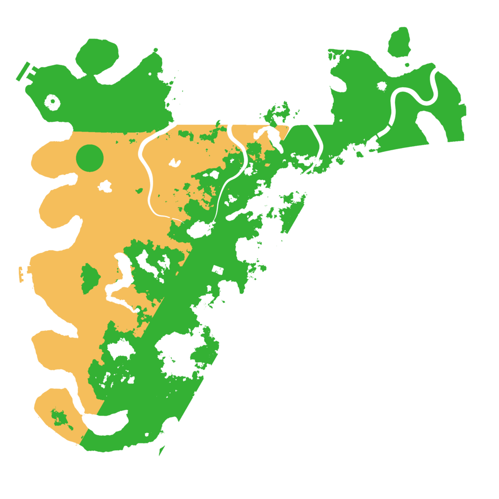 Biome Rust Map: Procedural Map, Size: 4800, Seed: 31415926