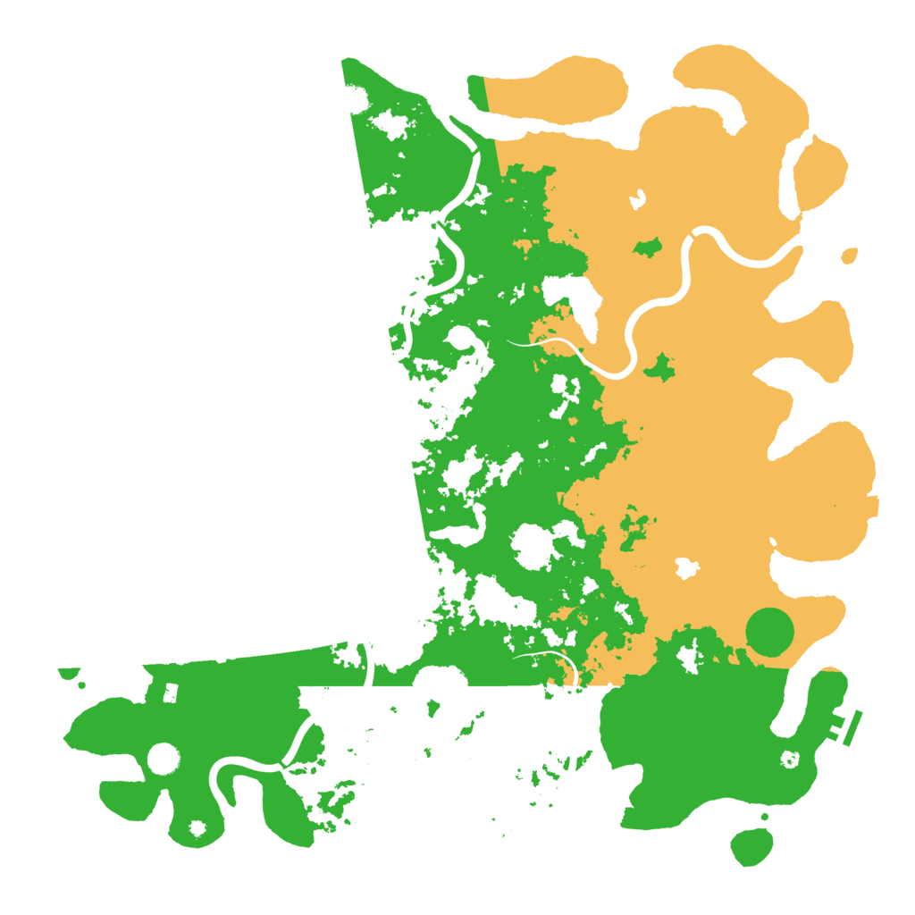 Biome Rust Map: Procedural Map, Size: 5000, Seed: 7500