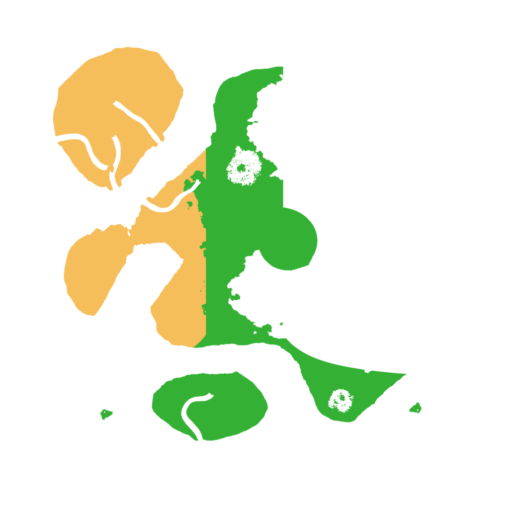 Biome Rust Map: Procedural Map, Size: 2300, Seed: 742055