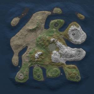 Thumbnail Rust Map: Procedural Map, Size: 3000, Seed: 311, 7 Monuments