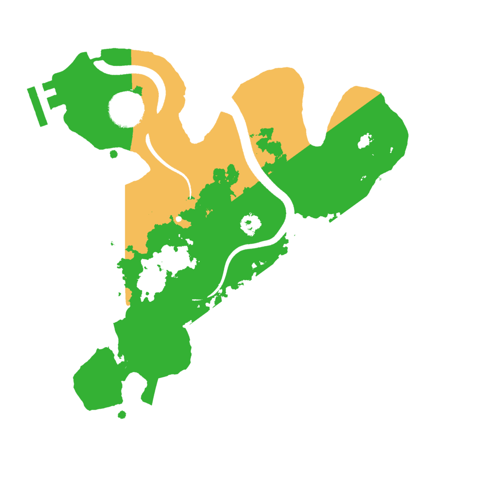 Biome Rust Map: Procedural Map, Size: 2500, Seed: 5867