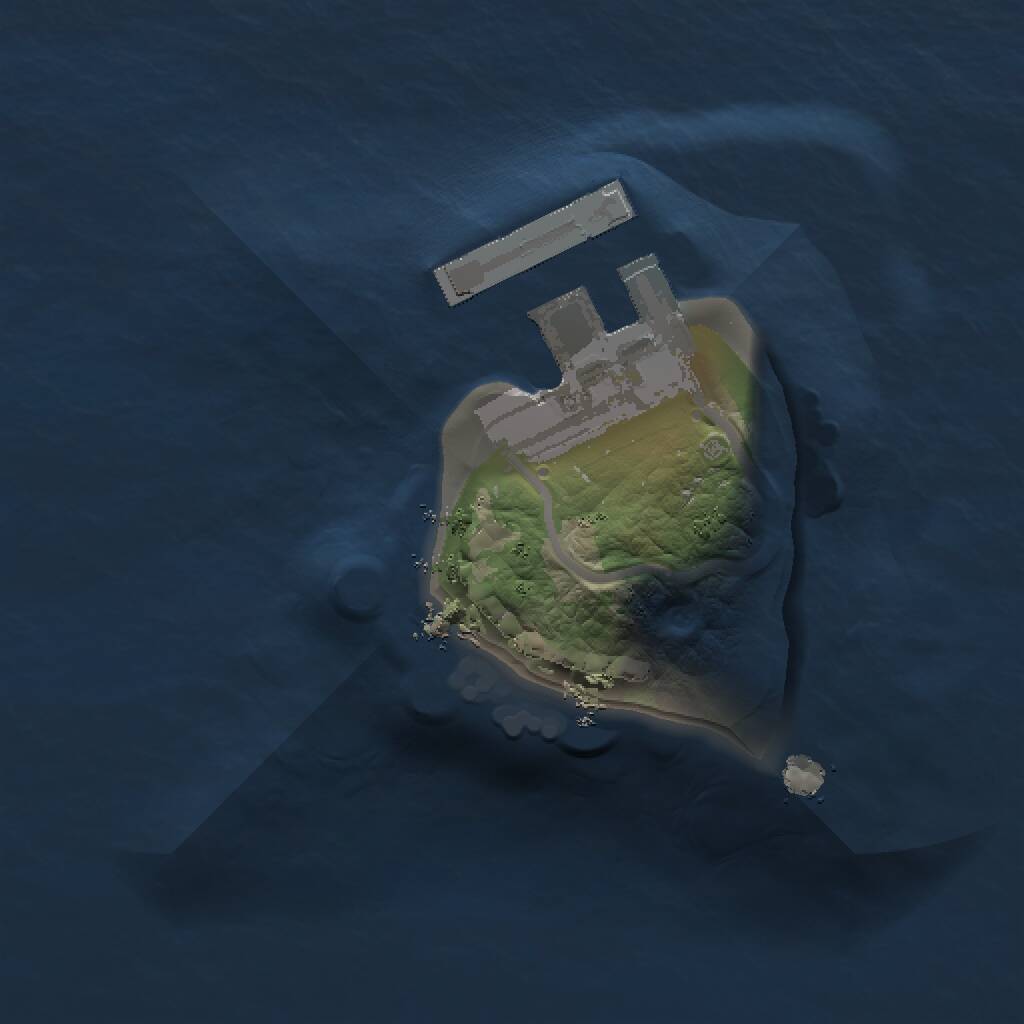 Rust Map: Procedural Map, Size: 1000, Seed: 192168, 2 Monuments