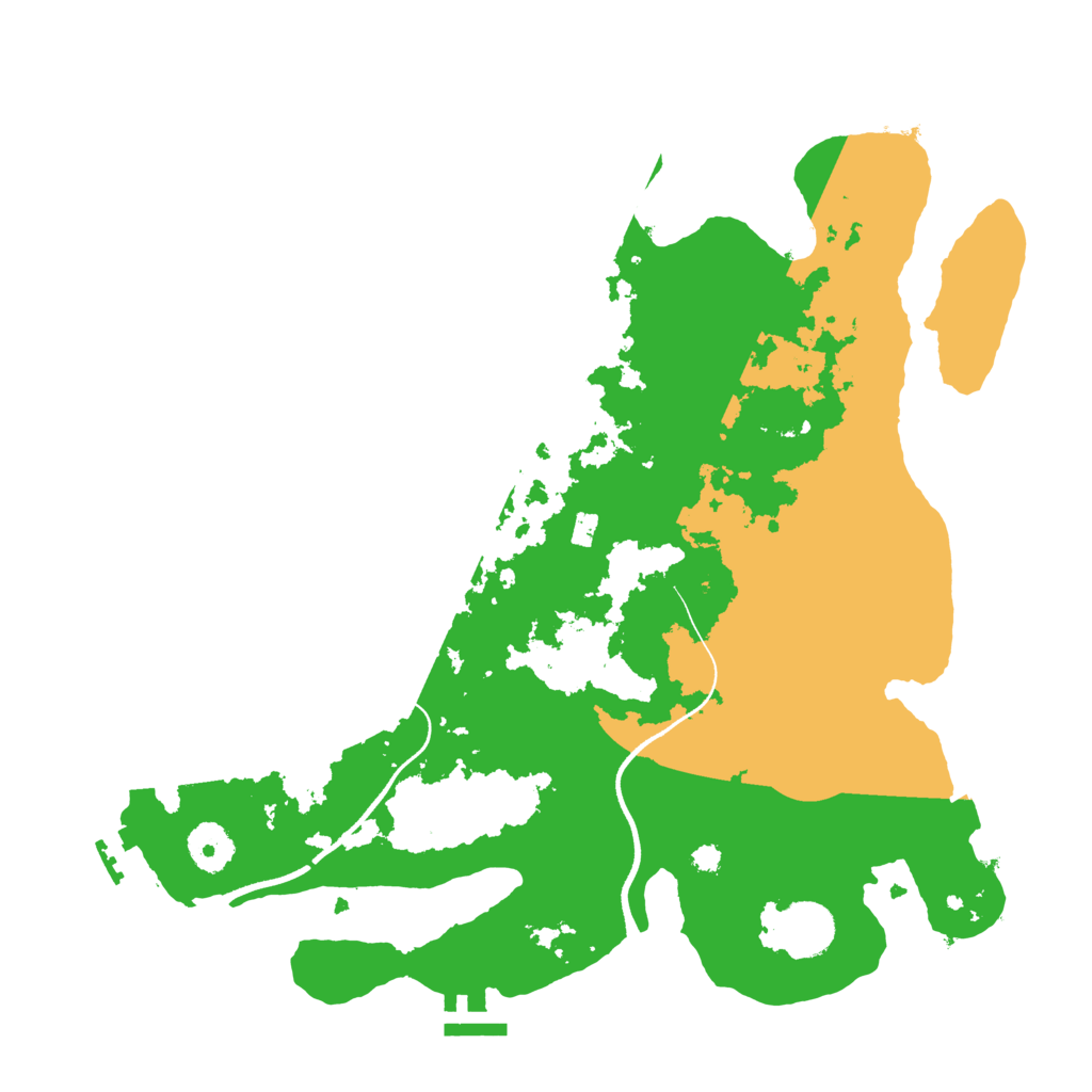 Biome Rust Map: Procedural Map, Size: 3500, Seed: 93849