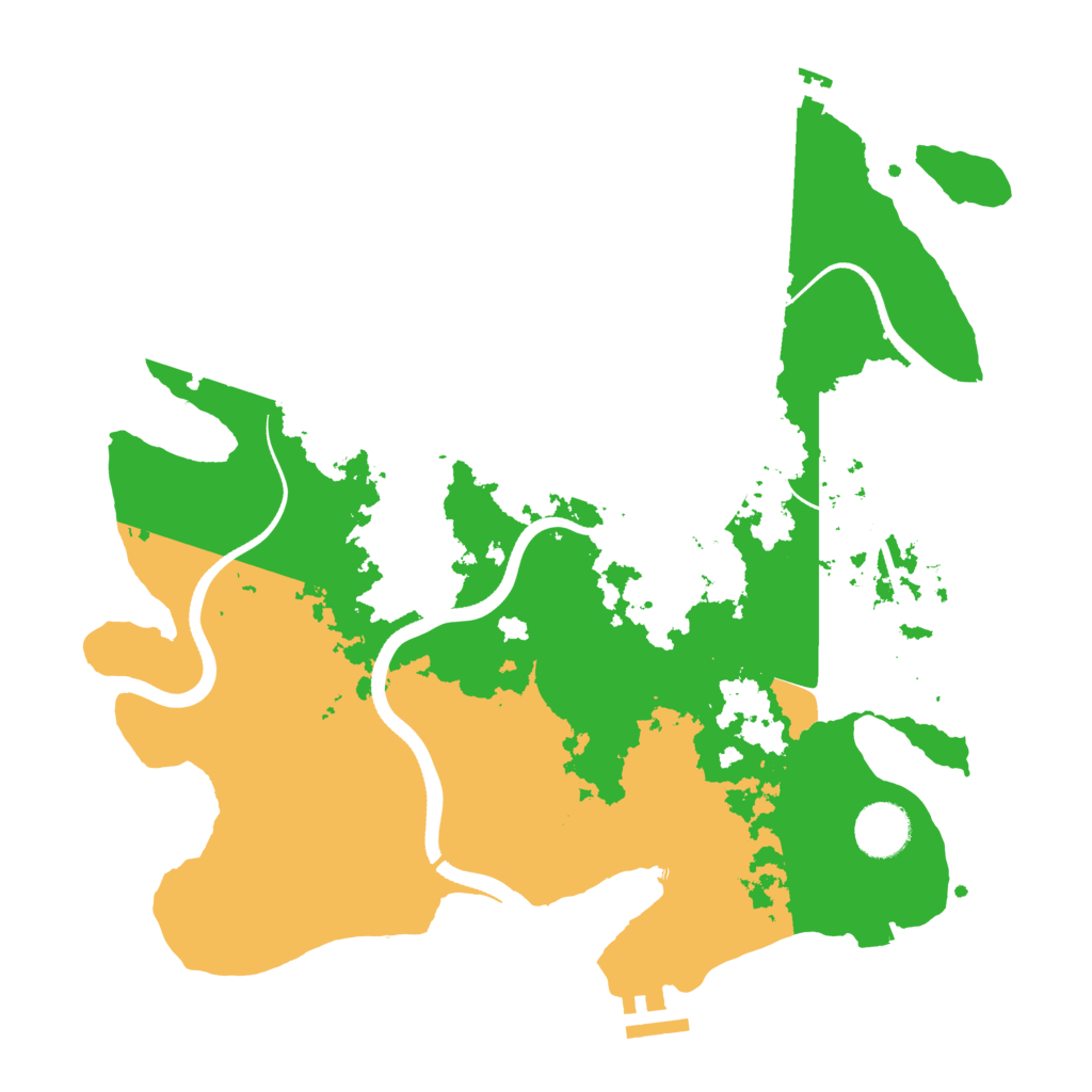 Biome Rust Map: Procedural Map, Size: 3500, Seed: 221937