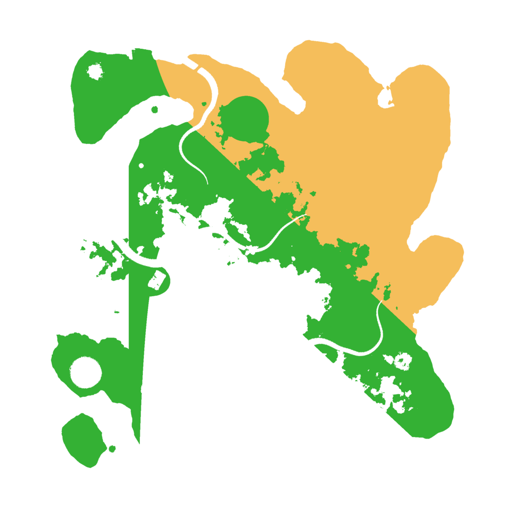 Biome Rust Map: Procedural Map, Size: 3000, Seed: 799414756