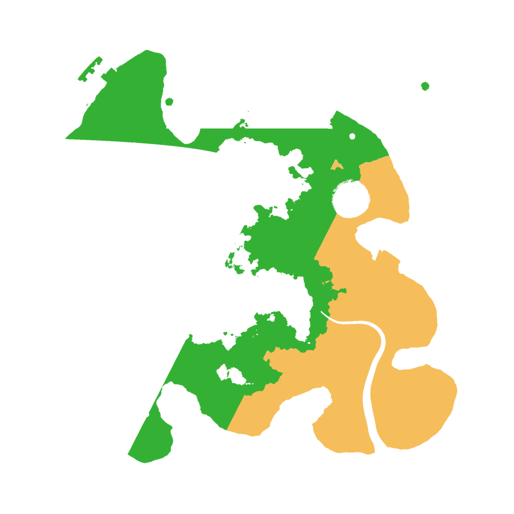 Biome Rust Map: Procedural Map, Size: 2501, Seed: 3999