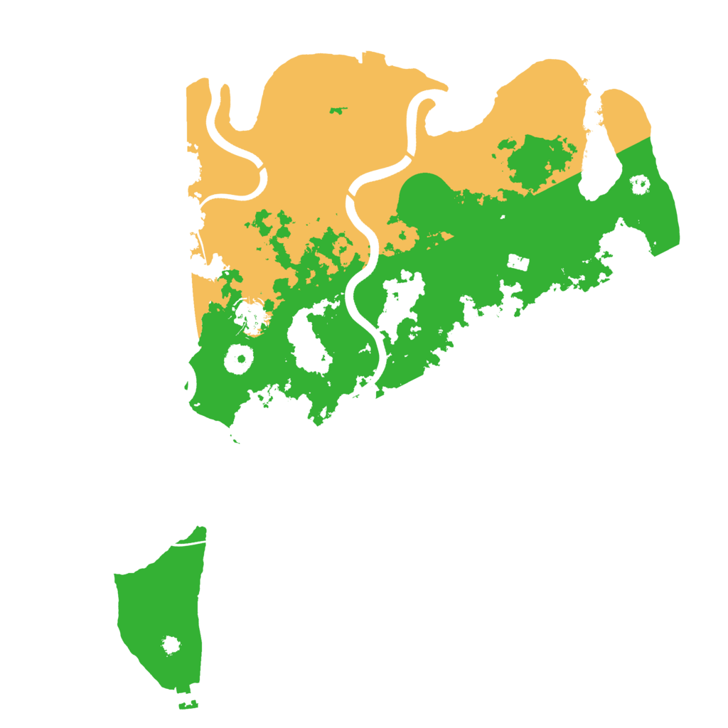 Biome Rust Map: Procedural Map, Size: 3700, Seed: 700151722