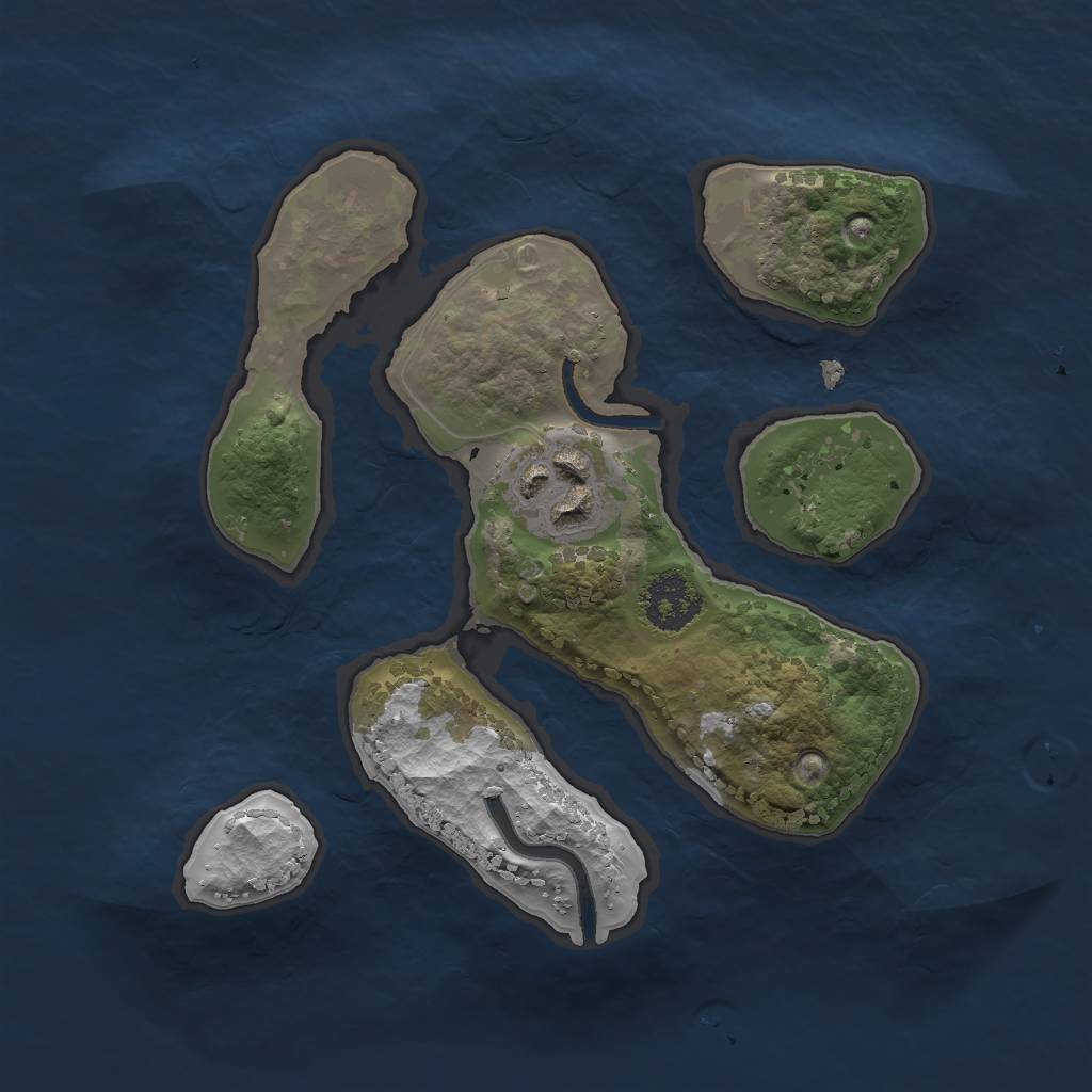 Rust Map: Procedural Map, Size: 2000, Seed: 700, 3 Monuments