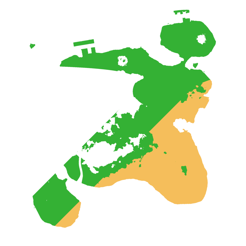 Biome Rust Map: Procedural Map, Size: 2400, Seed: 3210