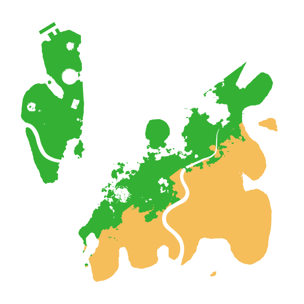 Biome Rust Map: Procedural Map, Size: 3400, Seed: 82223
