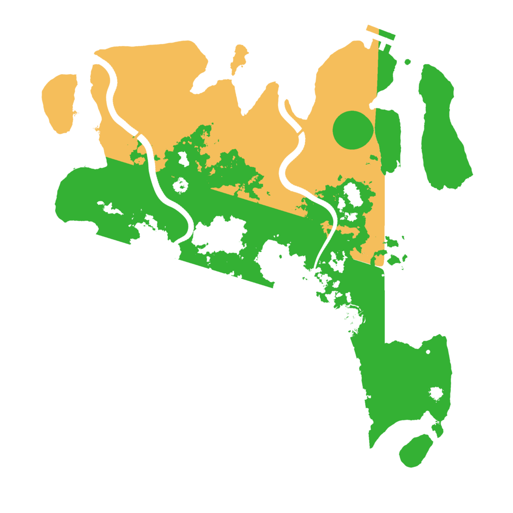 Biome Rust Map: Procedural Map, Size: 3500, Seed: 999476601