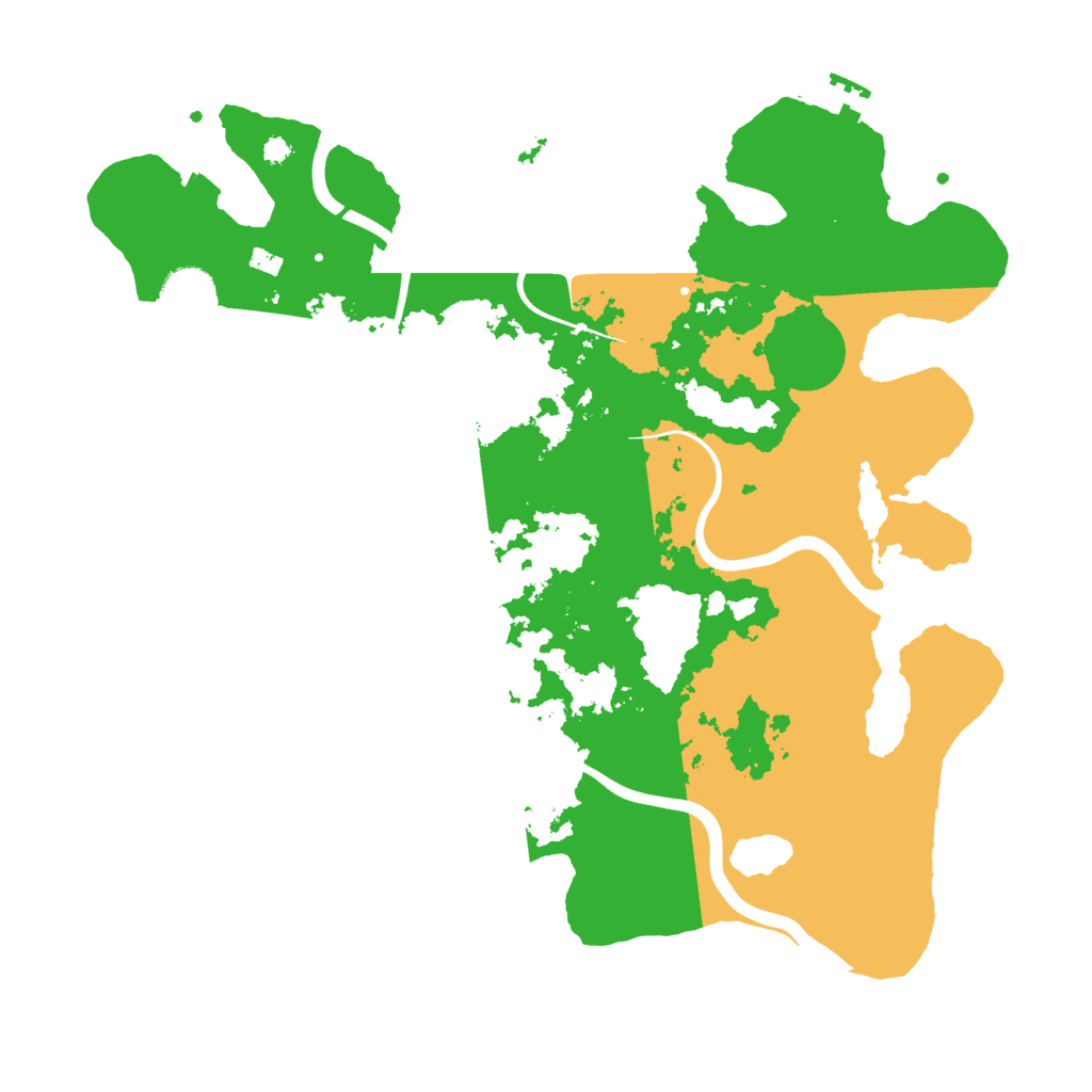 Biome Rust Map: Procedural Map, Size: 3700, Seed: 1300886816