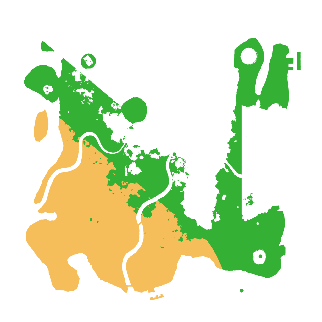 Biome Rust Map: Procedural Map, Size: 3500, Seed: 182299032