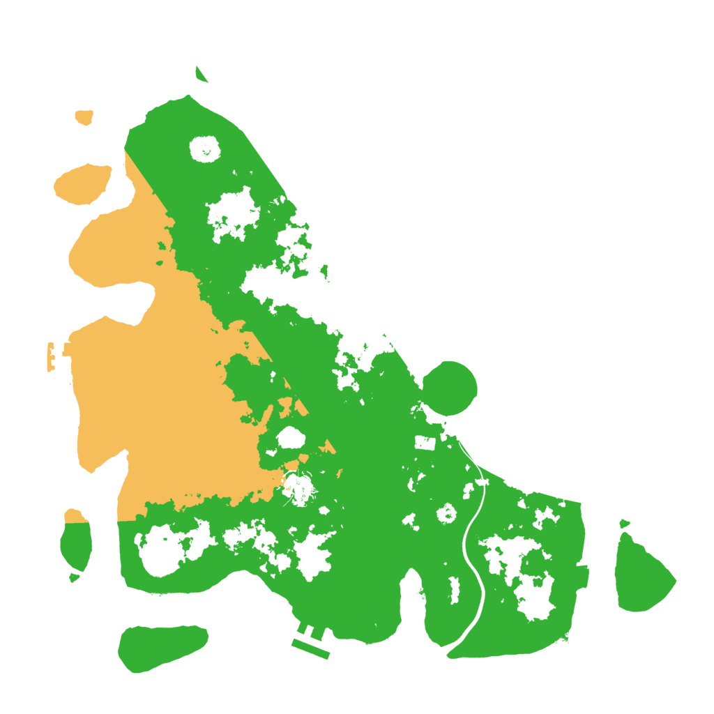 Biome Rust Map: Procedural Map, Size: 3700, Seed: 215352764