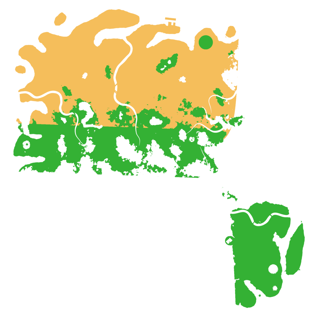 Biome Rust Map: Procedural Map, Size: 6000, Seed: 8523