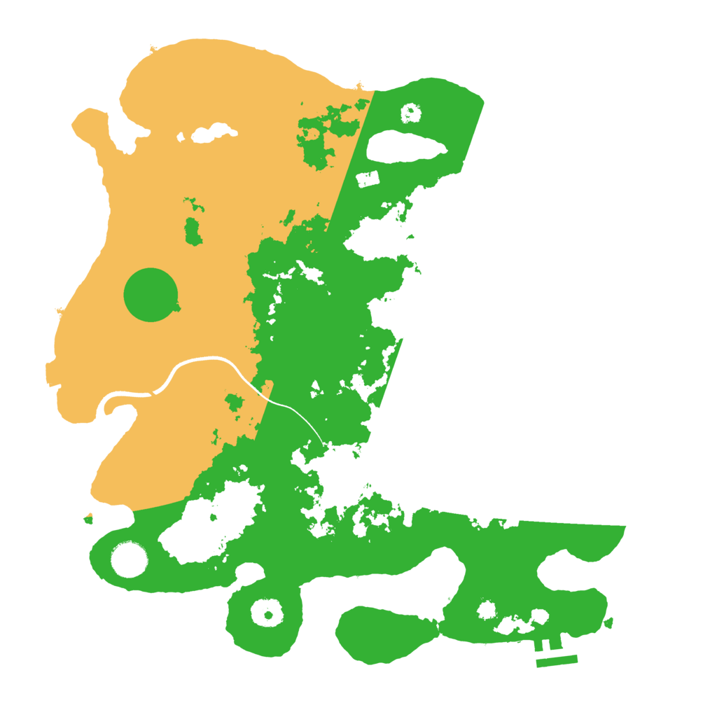 Biome Rust Map: Procedural Map, Size: 3500, Seed: 544362