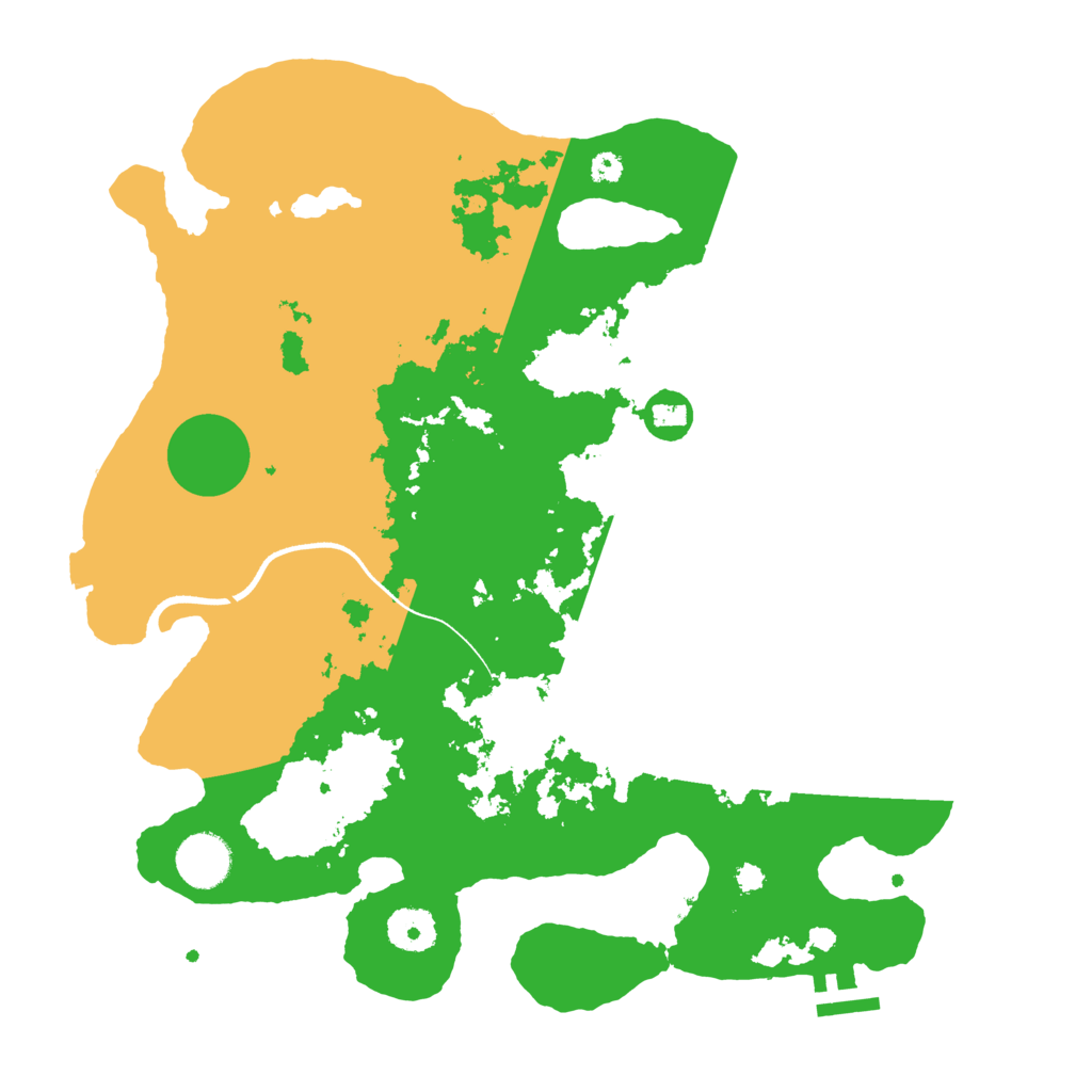 Biome Rust Map: Procedural Map, Size: 3500, Seed: 544362