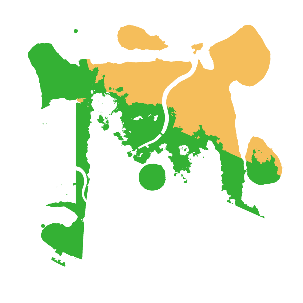 Biome Rust Map: Procedural Map, Size: 3000, Seed: 1562476993