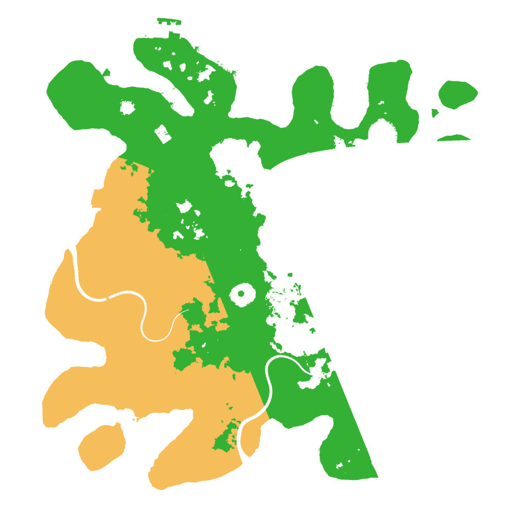 Biome Rust Map: Procedural Map, Size: 3300, Seed: 119157259