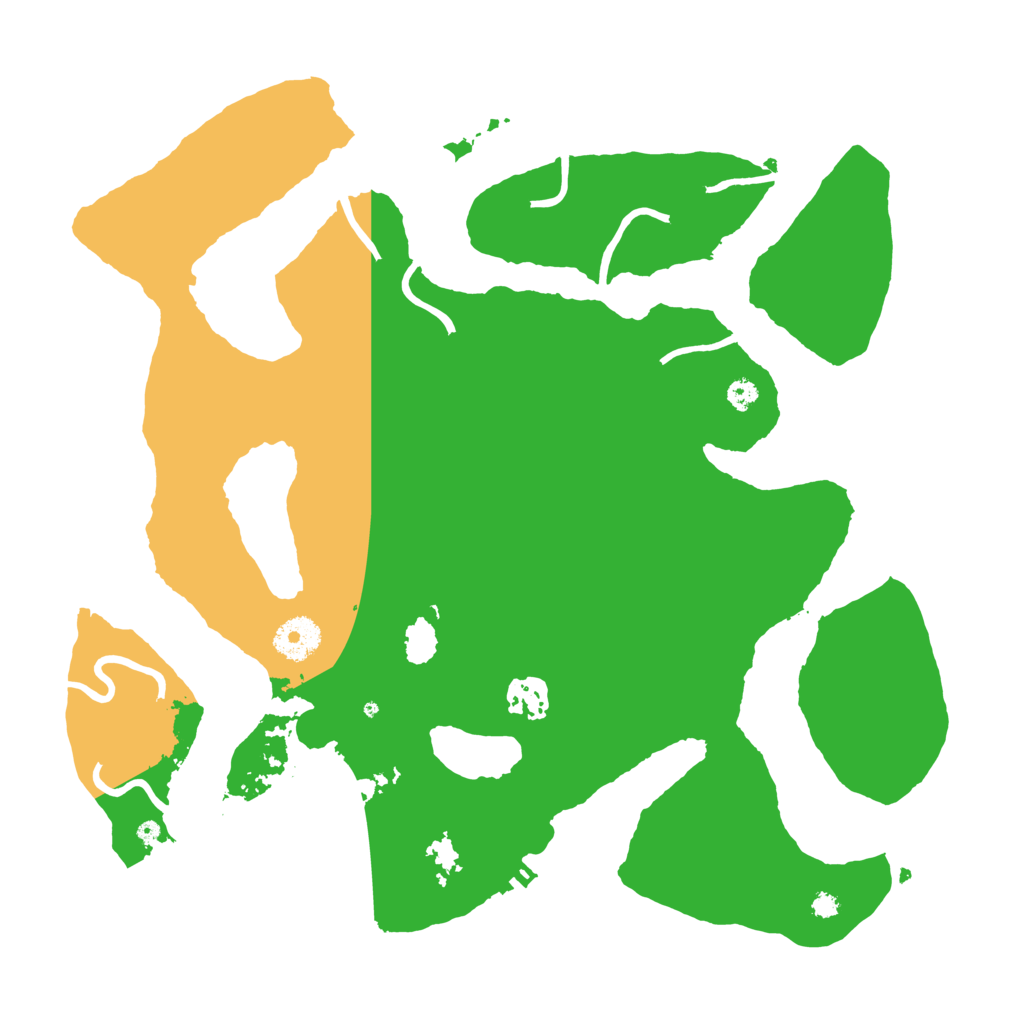 Biome Rust Map: Procedural Map, Size: 3500, Seed: 670261