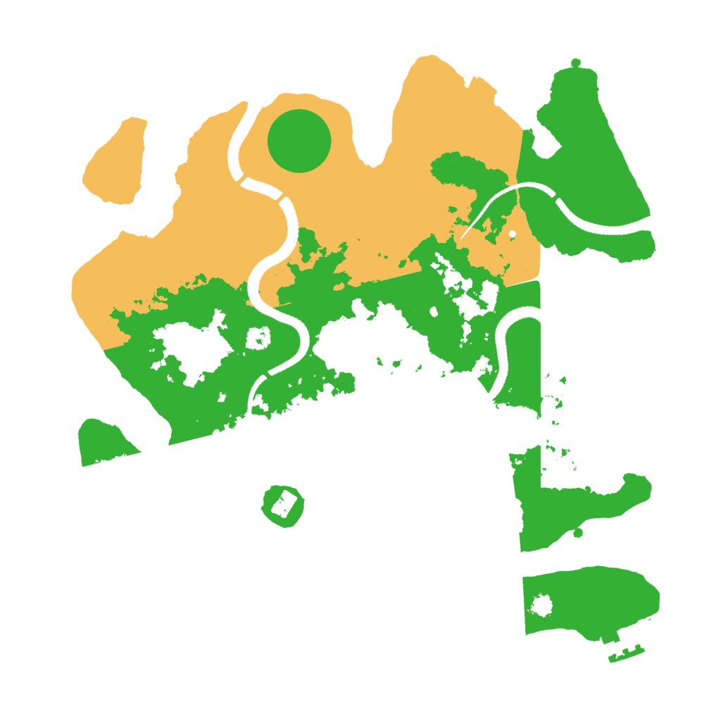 Biome Rust Map: Procedural Map, Size: 3000, Seed: 366143020