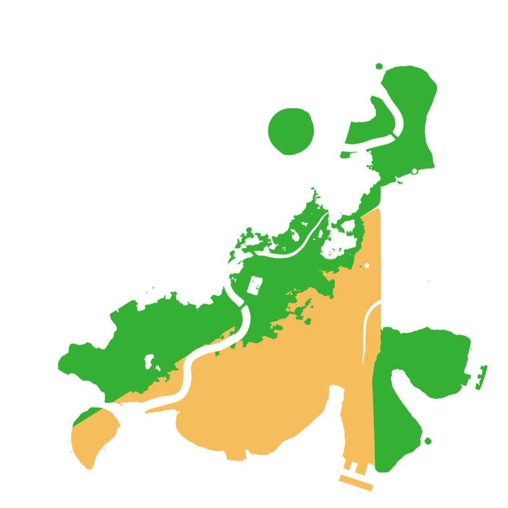 Biome Rust Map: Procedural Map, Size: 3000, Seed: 2422548
