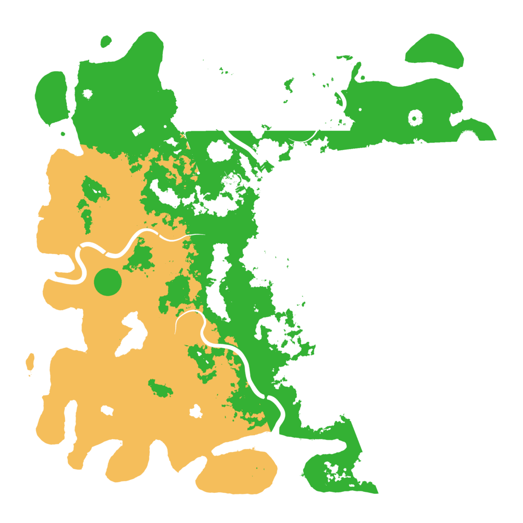 Biome Rust Map: Procedural Map, Size: 5000, Seed: 6201