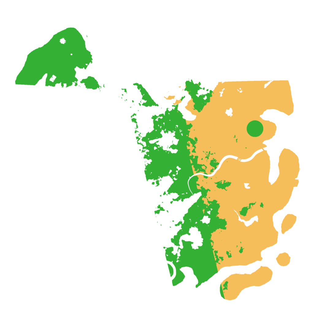 Biome Rust Map: Procedural Map, Size: 5000, Seed: 7520