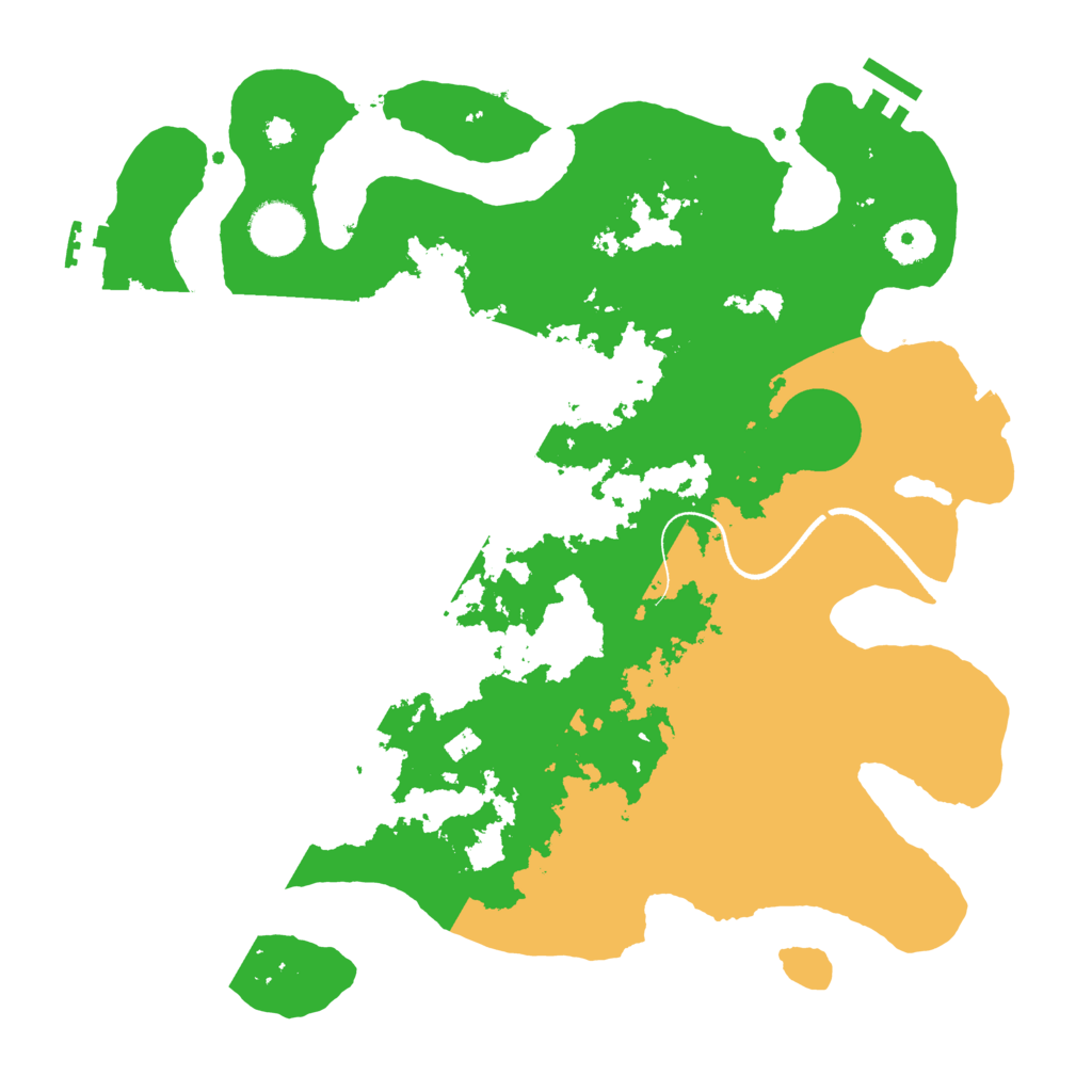 Biome Rust Map: Procedural Map, Size: 3500, Seed: 105161796