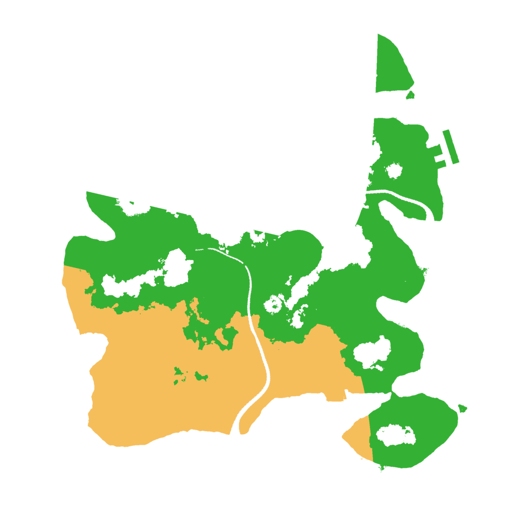 Biome Rust Map: Procedural Map, Size: 3000, Seed: 262255