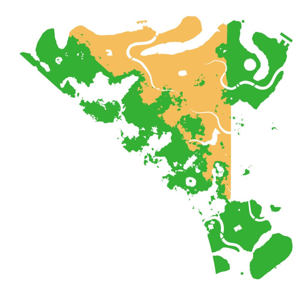 Biome Rust Map: Procedural Map, Size: 4500, Seed: 712375847