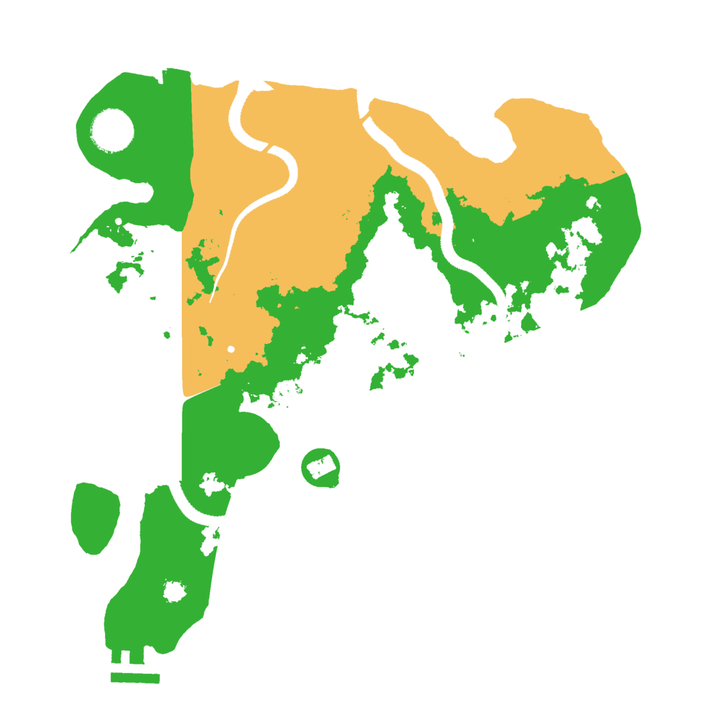 Biome Rust Map: Procedural Map, Size: 3000, Seed: 21467475