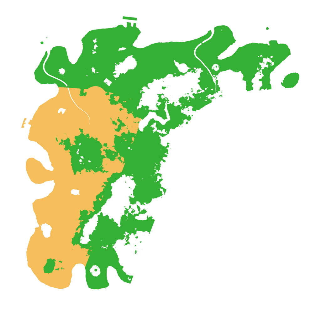 Biome Rust Map: Procedural Map, Size: 4600, Seed: 8462598