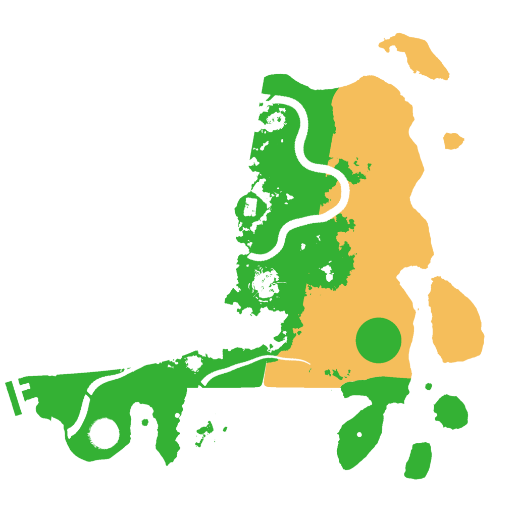 Biome Rust Map: Procedural Map, Size: 3000, Seed: 2422538