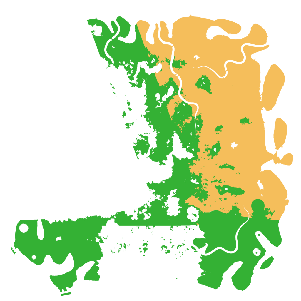 Biome Rust Map: Procedural Map, Size: 6000, Seed: 1302485935